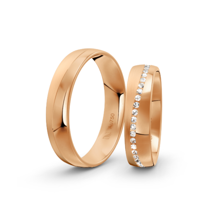 Trauringe Rosegold / 750 Gold | Modell Z°1024