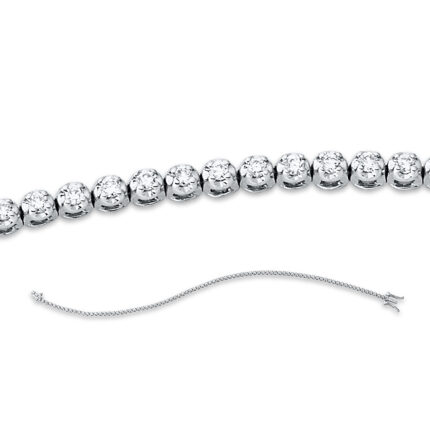 Armband Weißgold 18kt 0,45 Diamantschmuck mit 87 Diamanten - 5C183