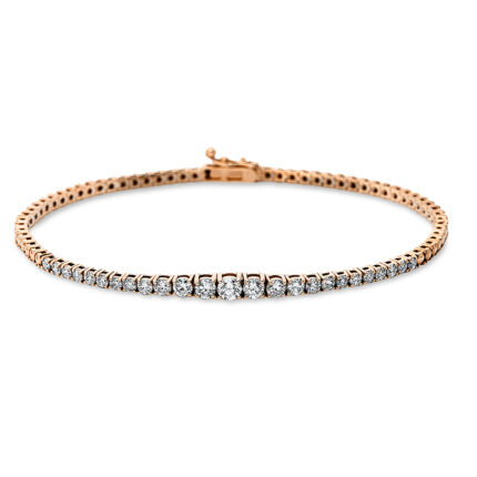 Armband Rosegold 18kt 1,14 Diamantschmuck mit 25 Diamanten - 5C971
