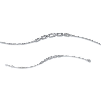 Armband Weißgold 18kt 0,34 Diamantschmuck mit 108 Diamanten - 5D727