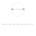 Armband Weißgold 18kt 0,31 Diamantschmuck mit 25 Diamanten - 5E791