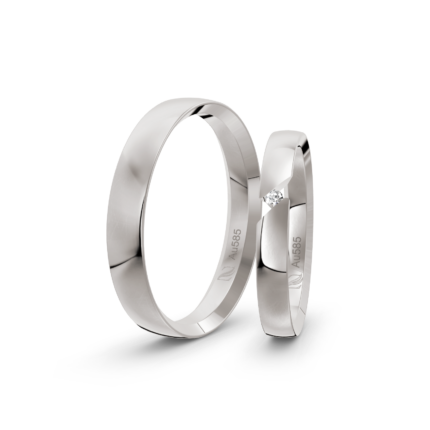 Trauringe Weissgold / 585 Gold | Modell Z°1031