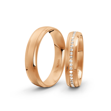 Trauringe Rosegold / 585 Gold | Modell Z°1004