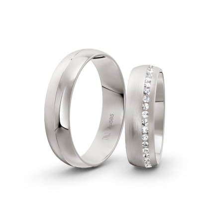 Trauringe Weissgold / 916 Gold | Modell Z°1021