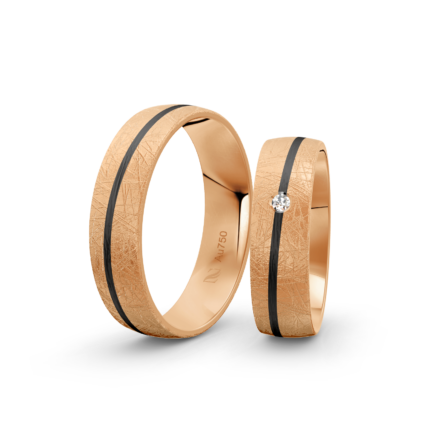 Trauringe Rosegold / 585 Gold | Modell Zum-1003