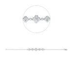 Armband Weißgold 18kt 0,99 Diamantschmuck mit 31 Diamanten - 5E989