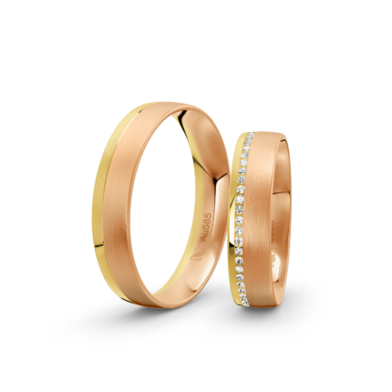 Trauringe Rosegold / 750 Gold | Modell Z°2004