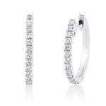 Creolen Weißgold 18kt 0,28 Diamantschmuck mit 26 Diamanten - 2S574