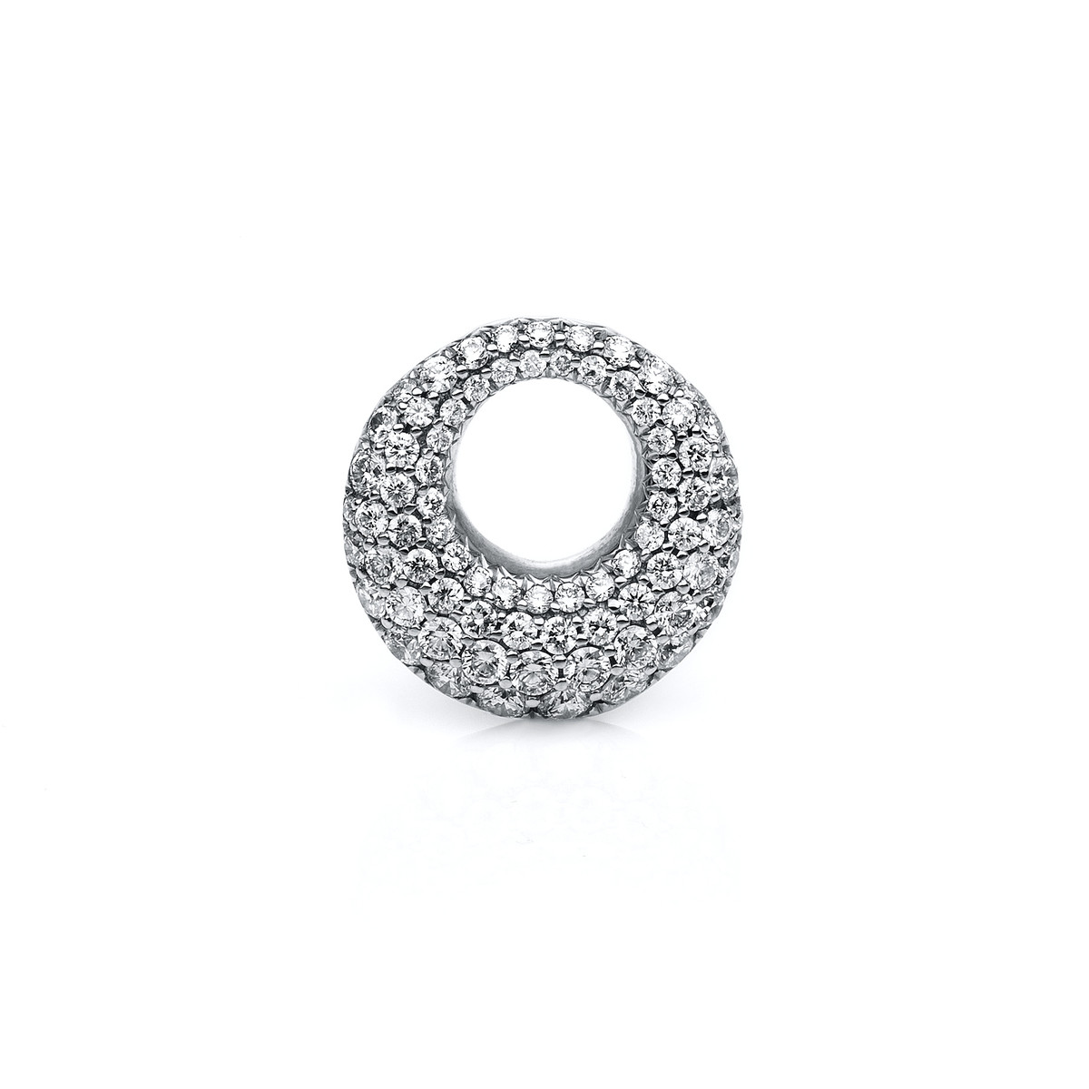 3B511W Anhänger Weißgold 18kt 0,93 Diamantschmuck mit 75 Diamanten - 3B511 – Bild 1