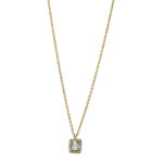 Collier Gelbgold 18kt 0,13 Diamantschmuck mit 19 Diamanten - 4H822