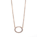 Collier Rosegold 18kt 0,14 Diamantschmuck mit 20 Diamanten - 4B146