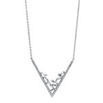 Collier Weißgold 18kt 0,38 Diamantschmuck mit 63 Diamanten - 4G824