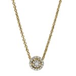 Collier Gelbgold 18kt 0,12 Diamantschmuck mit 24 Diamanten - 4D936