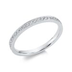 Memoire Weißgold 18kt 0,17 Diamantringe mit 21 Diamanten - 1FC46