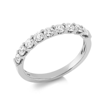 Memoire Weißgold 18kt 0,63 Diamantringe mit 9 Diamanten - 1L461