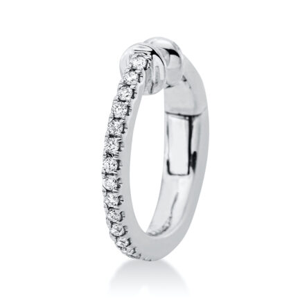 Ohrschmuck Weißgold 18kt 0,06 Diamantschmuck mit 16 Diamanten - 2H098