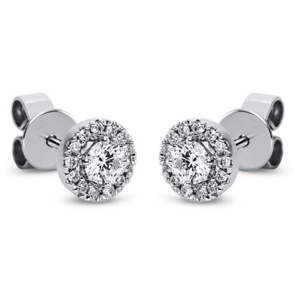Ohrstecker 4er-Krappe Weißgold 18kt 0,38 Diamantschmuck mit 28 Diamanten - 2M641
