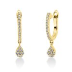 Ohrschmuck Gelbgold 18kt 0,17 Diamantschmuck mit 40 Diamanten - 2T233