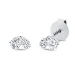 Ohrstecker Weißgold 18kt 0,32 Diamantschmuck mit 10 Diamanten - 2T238