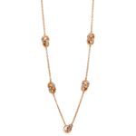 Collier Rosegold 18kt 0,44 Diamantschmuck mit 110 Diamanten - 4E007