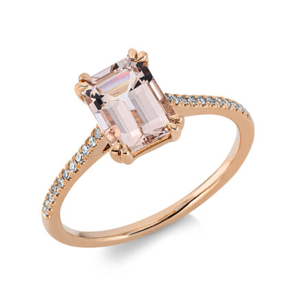 Farbstein Rosegold 18kt 0,08 Diamantringe Farbstein 1,99 ct - 1DI68