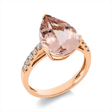 Farbstein Rosegold 18kt 0,23 Diamantringe Farbstein 5 ct - 1EE31
