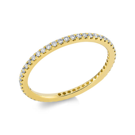 Memoire Gelbgold 18kt 0,31 Diamantringe mit 50 Diamanten - 1EU84