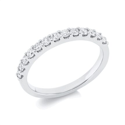 Memoire Weißgold 18kt 0,45 Diamantringe mit 13 Diamanten - 1I177 [Digital]