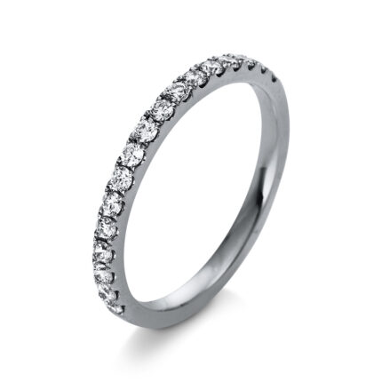 Memoire Weißgold 18kt 0,35 Diamantringe mit 18 Diamanten - 1R380 [Digital]