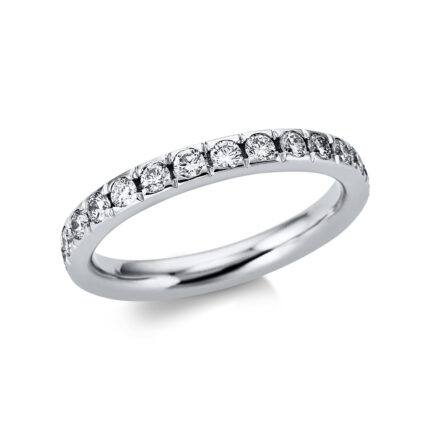 Memoire Weißgold 18kt 0,94 Diamantringe mit 27 Diamanten - 1Z148