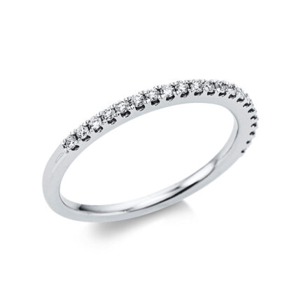 Memoire Weißgold 18kt 0,21 Diamantringe mit 21 Diamanten - 1Z464 [Digital]