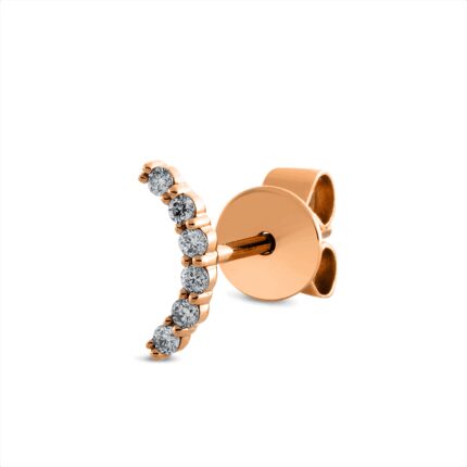 Ohrstecker Rosegold 18kt 0,05 Diamantschmuck mit 6 Diamanten - 2M105