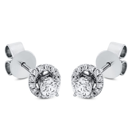 Ohrstecker Weißgold 18kt 0,56 Diamantschmuck mit 28 Diamanten - 2O839