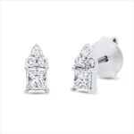 Ohrstecker Weißgold 18kt 0,40 Diamantschmuck mit 8 Diamanten - 2T239