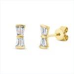 Ohrstecker Gelbgold 18kt 0,22 Diamantschmuck mit 8 Diamanten - 2T852