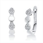 Creolen Weißgold 18kt 0,13 Diamantschmuck mit 32 Diamanten - 2U149