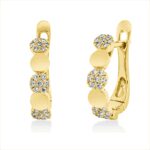 Creolen Gelbgold 18kt 0,15 Diamantschmuck mit 42 Diamanten - 2U150