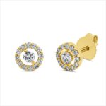 Ohrstecker Gelbgold 18kt 0,27 Diamantschmuck mit 26 Diamanten - 2U152