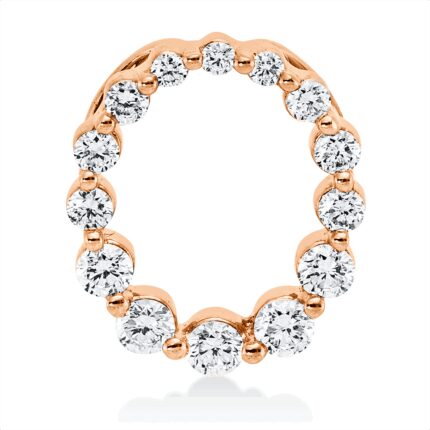 Anhänger Rosegold 18kt 0,29 Diamantschmuck mit 14 Diamanten - 3H317