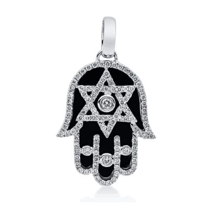 Anhänger Weißgold 18kt 0,56 Diamantschmuck mit 105 Diamanten - 3H842