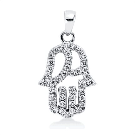 Anhänger Weißgold 18kt 0,18 Diamantschmuck mit 41 Diamanten - 3H843