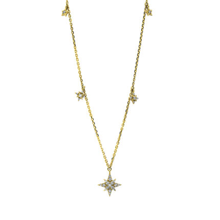 Collier Gelbgold 18kt 0,17 Diamantschmuck mit 29 Diamanten - 4I158