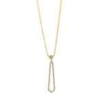 Collier Gelbgold 18kt 0,14 Diamantschmuck mit 61 Diamanten - 4J328