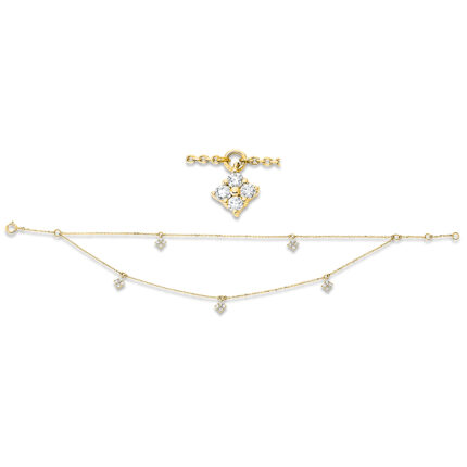 Armband Gelbgold 18kt 0,35 Diamantschmuck mit 20 Diamanten - 5D484