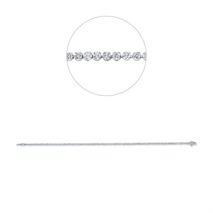 Armband Weißgold 18kt 1,90 Diamantschmuck mit 79 Diamanten - 5E714