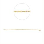 Armband Zarge Gelbgold 18kt 0,50 Diamantschmuck mit 30 Diamanten - 5F461