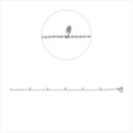 Armband Weißgold 18kt 0,16 Diamantschmuck mit 5 Diamanten - 5F631