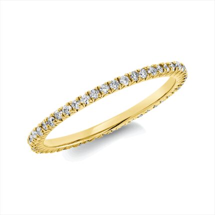 Memoire Gelbgold 18kt 0,39 Diamantringe mit 50 Diamanten - 1GT47