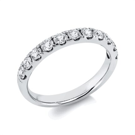 Memoire Weißgold 18kt 0,75 Diamantringe mit 11 Diamanten - 1HG41