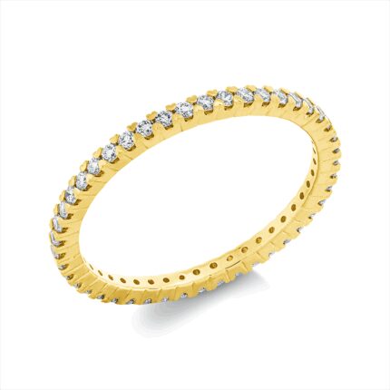 Memoire Gelbgold 18kt 0,40 Diamantringe mit 45 Diamanten - 1HK03